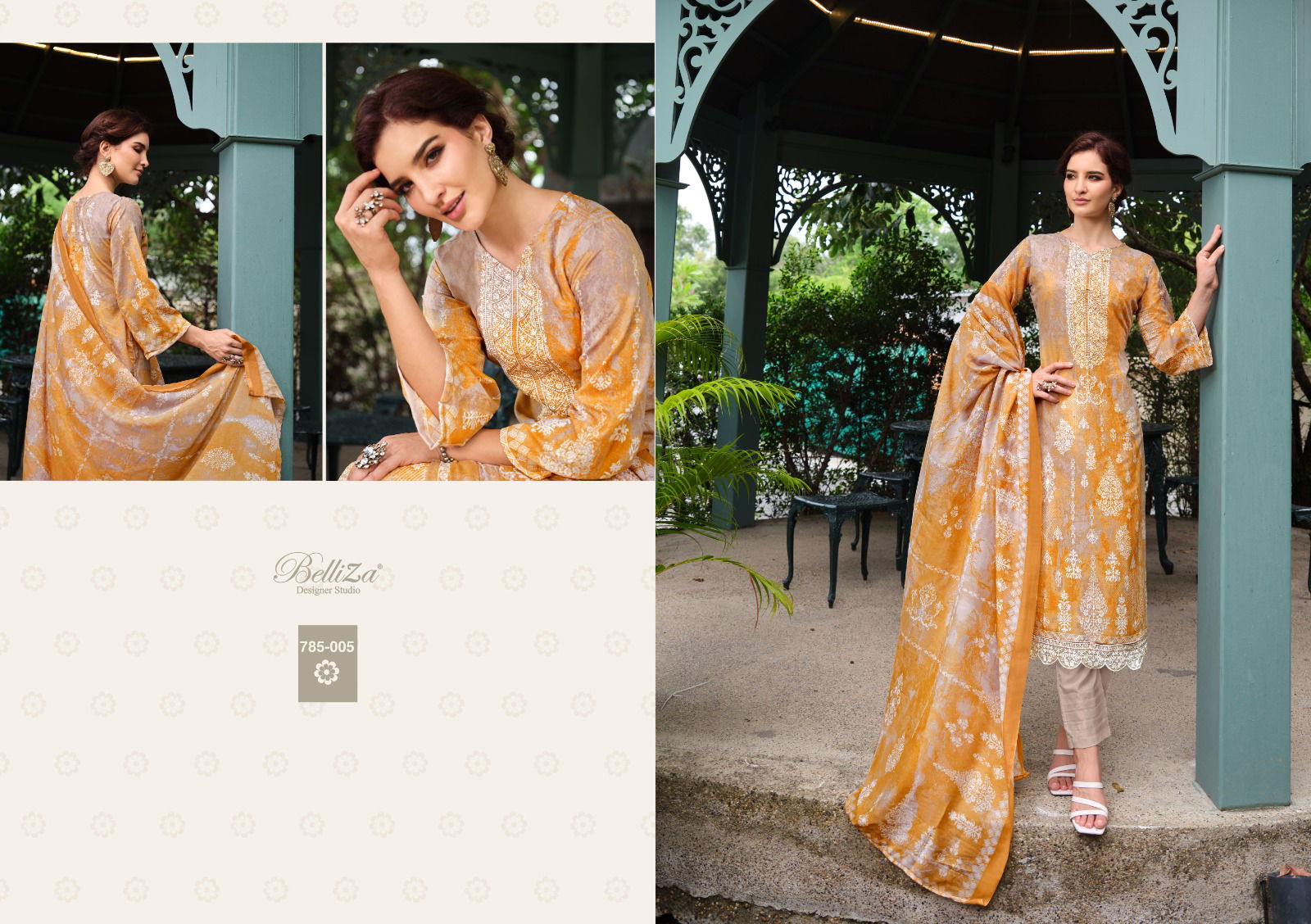 Resham By Beliza Cotton Dress Material Catalog